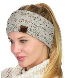 Colorful Knitted Crochet Twist Headband