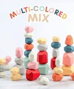 Wooden Stone Stacking Blocks
