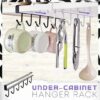 Under-Cabinet Hanger Rack (6 Hooks)