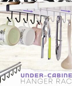 Under-Cabinet Hanger Rack (6 Hooks)